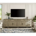thumbnail image 2 of WAMPAT TV Stand for 100 Inch TV, 4-in-1 TV Console Table for 75/80/85/90 Inch TV, Farmhouse Entertainment Center with Charging Station, Kitchen Sideboard Buffet Cabinet for Dining Room, Wash Grey, 2 of 8