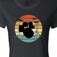 thumbnail image 4 of Inktastic Drum Set Retro Drummer Sunset Women's T-Shirt, 4 of 5