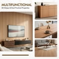 thumbnail image 5 of NUAHRHY 15.75"x118" Peel and Stick PVC Slat Wall Panel Drawing Wood Grain Pattern Self Adhesive Thick Wallpaper Panel 3D Soundproof for Walls and Ceilings, 5 of 10