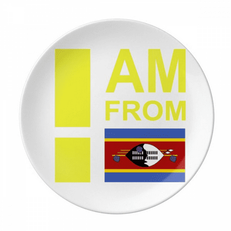 

I Am From Swaziland Plate Decorative Porcelain Salver Tableware Dinner Dish