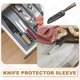 thumbnail image 4 of Cubierta de cuchillo universal Uxcell, funda protectora de cuchillo para guardia de hoja de cuchillo para cocina, comedor 7" 2, 4 of 7