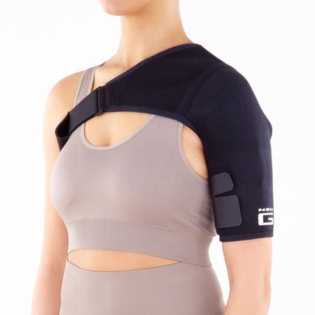 NEO G EASY-FIT ADJUSTABLE NEOPRENE SHOULDER SUPPORT BRACE, ONE SIZE FSA/HSA ELIGIBLE