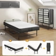 thumbnail image 6 of Folding Bed with Mattress, 75x31 Portable Rollaway Bed with Luxurious Memory Foam Mattress, Space-Saving Foldable Design for Easy Storage, Heavy Duty Metal Frame for Adults, Guest, Cot Size, 6 of 9