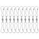 thumbnail image 1 of 10 ganchos de acero inoxidable para campanas de viento, accesorios giratorios para colgantes (plata), 1 of 6