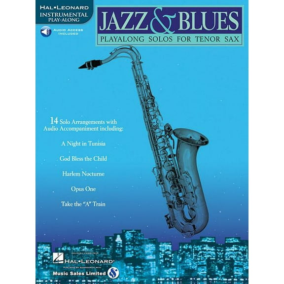 Jazz & Blues - Play-Along Solos - Tenor Sax Book/Online Audio (Paperback) by Hal Leonard Corp (Creator)