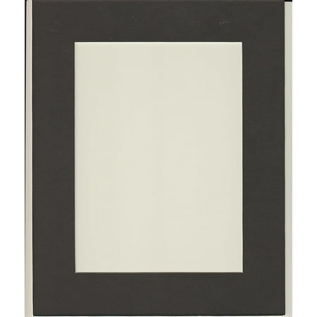 Double Beveled Matting 16x20 Black Picture Mats Mattes Matting with White Core Bevel Cut for 12x16 Pictures ()