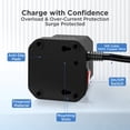 thumbnail image 2 of Wireless Charger Cube Power Strip with USB Ports – 10ft Extension Cord, 4 AC Outlets + 3 USB + 1 Fast-Charging USB-C, 15W Wireless Charging, Surge Protection & Mountable On/Off Switch, 2 of 4