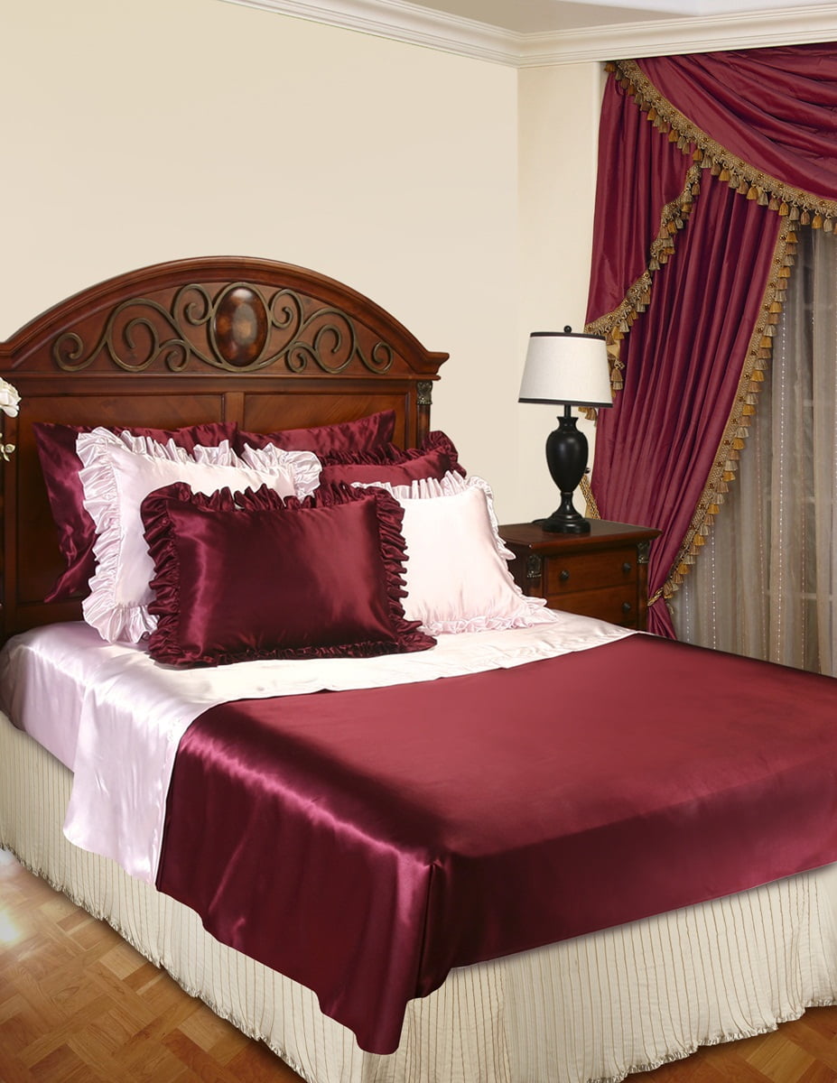 Mini Pleats Luxurious Bed Ruffle Queen size in Pearl