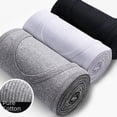 thumbnail image 3 of Chaleco deportivo de algodón blanco liso de mediana edad para hombre, ajustado, elástico, sin mangas, para verano, 3 of 4