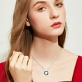 thumbnail image 3 of ICTPTOSL Mother's Day Gifts for Women, 925 Sterling Silver Circle Necklace with Austrian Crystal, Jewelry Gifts for Women Mother Wife, 3 of 6