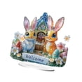 thumbnail image 4 of yuksok Rabbits Tabletop Ornament Easter Decor Animal Display for Holiday Study Room A, 4 of 9