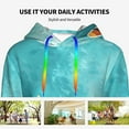 thumbnail image 4 of Salouo Tranquil Ocean Canoe Journey Pattern Hoodie Sweatshirts for Women, Autumn Pullover Hoodie Workout Sweat Women's Long Sleeve Preppy Sweatshirts-Medium, 4 of 7