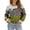 Green, variant on Womens Fall Trendy Striped Cardigan Sweaters Ruffle Sleeve Button Up Loose Color Block Sweater Coats(Navy,S)