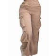 thumbnail image 3 of Women'S Corduroy Overalls with Adjustable Straps, Baggy Bib Jumpsuit, Casual with Pockets Pink L, 3 of 8