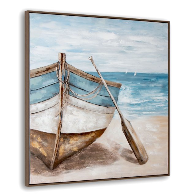 Gild Design House Peaceful Shores Hand Painted Canvas