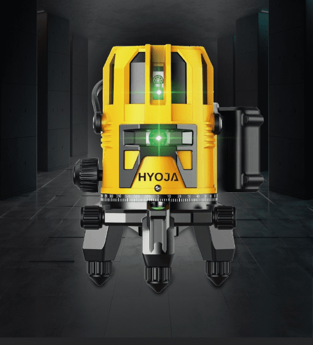 HYOJA Mini 5-Line Green Laser Level with Auto Alignment