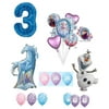 Frozen 2 3rd Birthday Anna ELSA Olaf Nokk The Water Spirit Horse Snowman Snowflake 17 Piece Party Balloons Set