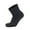 Black, variant on 4 pairs Extra Wide Diabetic Cotton Socks, Quarter/Over-the-Ankle Health Socks (White, Size 11-16)