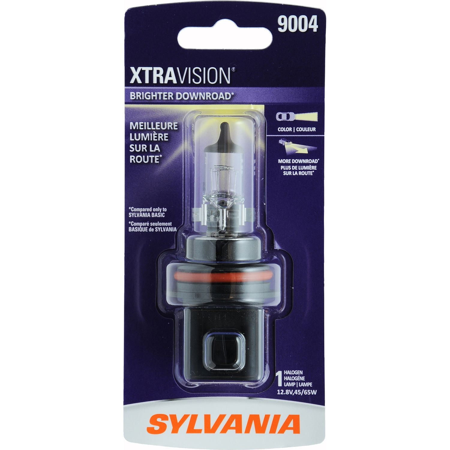 Phare halogène XtraVision 9004 de SYLVANIA