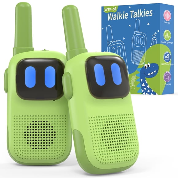 Walkie-Talkies Holiky para niños de 3 a 12 años, paquete de 2, alcance de 1000 m