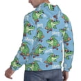 thumbnail image 6 of Goofa Crocodile Riding Skateboard for Men's Hooded Sweatshirt - Lightweight Pullover Hoodie with Kangaroo Pocket, Perfect for Everyday Wear-X-Large, 6 of 7