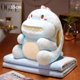 thumbnail image 1 of 3 en 1 Kawaii dinosaurio calentador de manos almohada manta de peluche suave Animal relleno almohada para siesta juguetes de invierno para niños niñas regalo zhangyuxiang LED, 1 of 2
