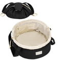 thumbnail image 1 of Bolsa de maquillaje Narwey Barrel con cordón, tamaño grande, color negro, 1 of 1