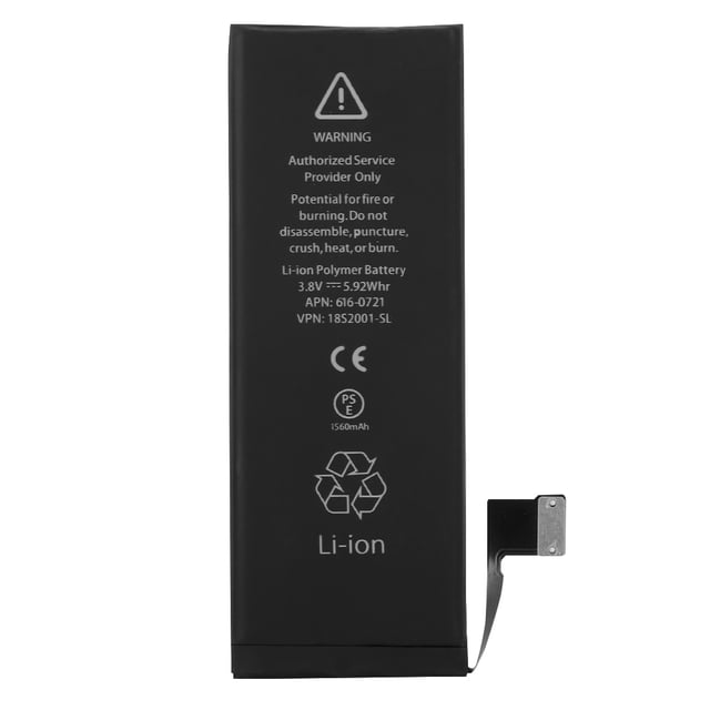Batería interna de teléfono de litio recargable 1560mAh 38V 18S2001-SL ANGGREK con reemplazo de Protecciones múltiples para 5/5S