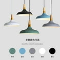 thumbnail image 6 of FSLiving 3-Lights Dimmable Track Mount Pendant Light Macaron Metal Lamp Shade Wood Handle Instant on Halo Track Pendant Lamp Fixtures 3.2 ft Cord for Restaurant Cafe Shop, 6 of 7