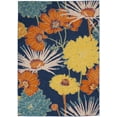 thumbnail image 3 of Nourison Allur Modern Floral Navy Multicolor 4' x 6' Area Rug, (4' x 6'), 3 of 9