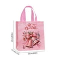 thumbnail image 3 of 1pc Christmas Gift Bags with Handles, Non-Woven Small Xmas Gift Bags for Holiday Gift Wrapping, Reusable Tote Bags for Xmas Party Favors, 9x8.7x4.3in, 3 of 6