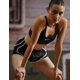 thumbnail image 2 of Sostén Deportivo Nike Swoosh con Soporte Medio y Acolchado Negro Blanco Talle S, 2 of 7