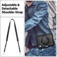 thumbnail image 6 of XYX Case for iPad Mini 7 A17 Pro 2024/Mini 6 2021 8.3 Inch 7th/6th Gen with Rotating Stand, Shoulder Strap, 2in1 Shockproof Cover, Black, 6 of 7