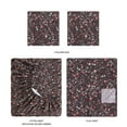 thumbnail image 6 of Mainstays Super Soft Brushed Microfiber Bed Sheet Set, Dark Brown Floral, Queen, 4 Piece, 6 of 13