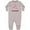 AC-Heather Grey, variant on Grammy Loves Me Flamingo Grandchild Baby Fleece Romper