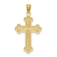 thumbnail image 4 of 14K Yellow Gold Charm Pendant Themed 30 mm 17 Budded Cross, 4 of 4