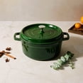 thumbnail image 3 of Staub Cast Iron 4-qt Round Cocotte - Basil, 3 of 12