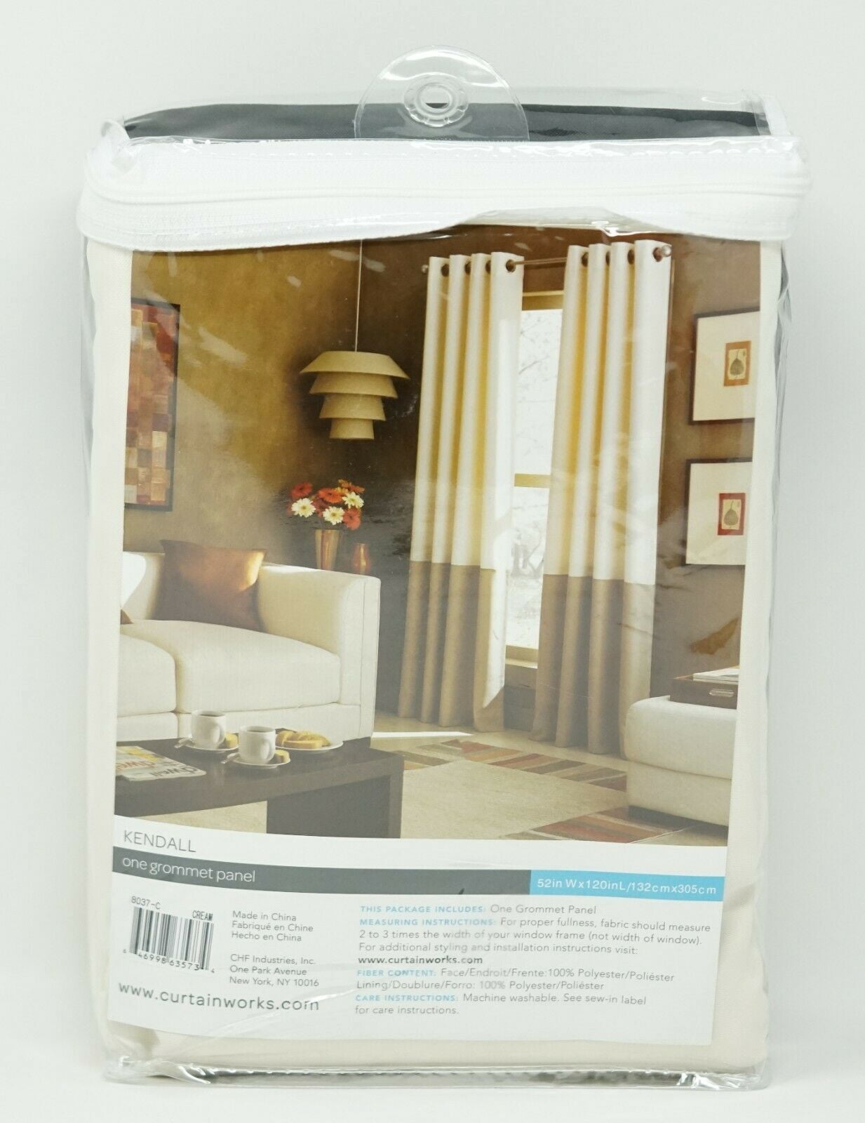 Curtainworks Solid Print Grommet Room Darkening, Energy Efficient Curtain Panel, 52" x 120", Ages 18-64