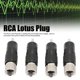 thumbnail image 3 of Preffair 4 Uds RCA Lotus Plug latón chapado en rodio sin soldadura 10MM RCA Plug R1738, 3 of 8