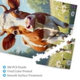 thumbnail image 3 of 500 Piece Jigsaw Puzzle For Adults Brown And White Cow In Meadow Relaxing & Challenging Adult Puzzle HighQuality Wooden Pieces Unique Artwork Great Gift Idea, 3 of 7