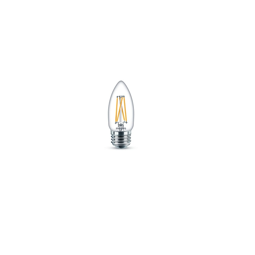 Philips 546762 Vintage B11 LED Bulb, Clear, 9 Watt