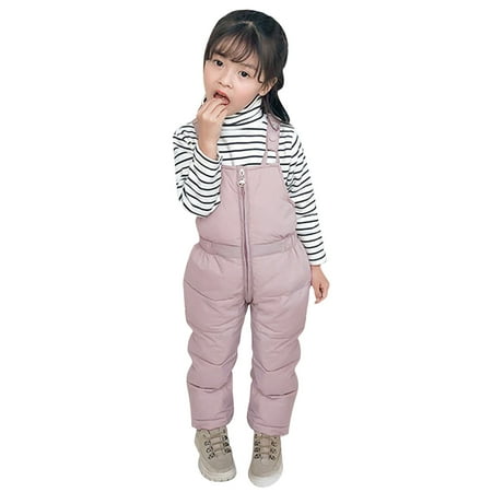 

koaiezne Ski Thicken Suspender Overalls Outdoor Children s Windproof Boys Trousers Girls Pants Fleece Winter Girls Coat&jacket Girls Belted Coat 4t Girls Coats