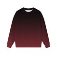 thumbnail image 4 of MESSUEN Baggy Sweatshirt for Women Long Sleeve Undershirt for Women Comfort Sweatshirt Cute Sweatshirts for Women Trendy Womens Top Tops for Women Red 3 L, 4 of 4