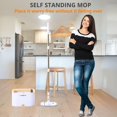 thumbnail image 2 of True & Tidy&Acirc;&reg; TrueClean Spin Mop 2.0 w/Detachable Inner Bucket, Self Standing, Separates Clean and Dirty Water, Foldable Square Mop Head, Triple Jet Stream w/Hidden B, 2 of 9