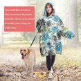 thumbnail image 4 of Wearable Oversized Blanket,Pioneer Flower Floral Print Pattern Wearable Blanket Hoodie for Adults,Cozy Hooded Blankets with Super Pockets,Super Warm Fuzzy Pullover for Women & Men, 4 of 6