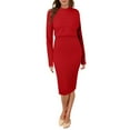 thumbnail image 4 of SRZYMJ Womens Sweater Sets Winter Cable Knit 2 Piece Outfits Sweater Skirt Set, 4 of 5
