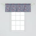 thumbnail image 2 of Ambesonne Romantic Window Valance, Funny Raccoons Couple Cat, 42" x 18", Red Pink and Blue Grey, 2 of 3