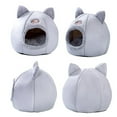 thumbnail image 2 of POINTERTECK Tent Cave Bed for Cats/Small Dogs  Self-Warming 2-in-1 Cat Tent/ Bed/Cat Hut with Removable Washable Cushion  Comfortable  Sleeping Bed, 2 of 6