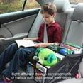 thumbnail image 3 of Lusso Gear Car Seat Organizer Front/Backseat with Black Stitching Great for Adults, Kids Featuring 8 Storage Compartments for Toys, Magazines, Tissues, Maps, Books, Documents, Games and More, 3 of 7