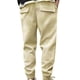 thumbnail image 3 of Pantalones largos de moda para hombre, con cordón, cintura elástica, color sólido, informales, largos, para hombre, 3 of 6